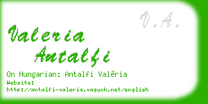 valeria antalfi business card